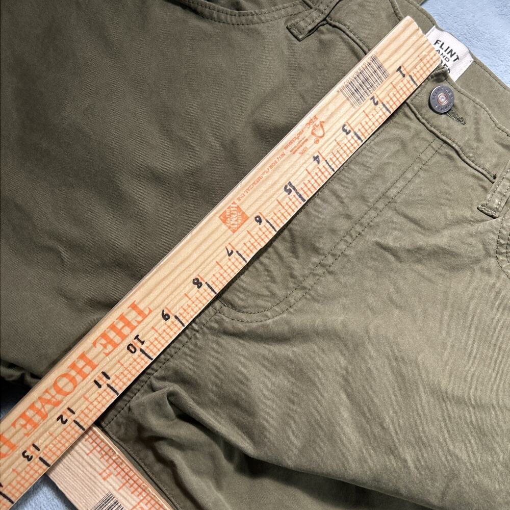 Flint & Tinder Straight Fit Pants Mens 36x34 Green Professional Office - Picture 10 of 12